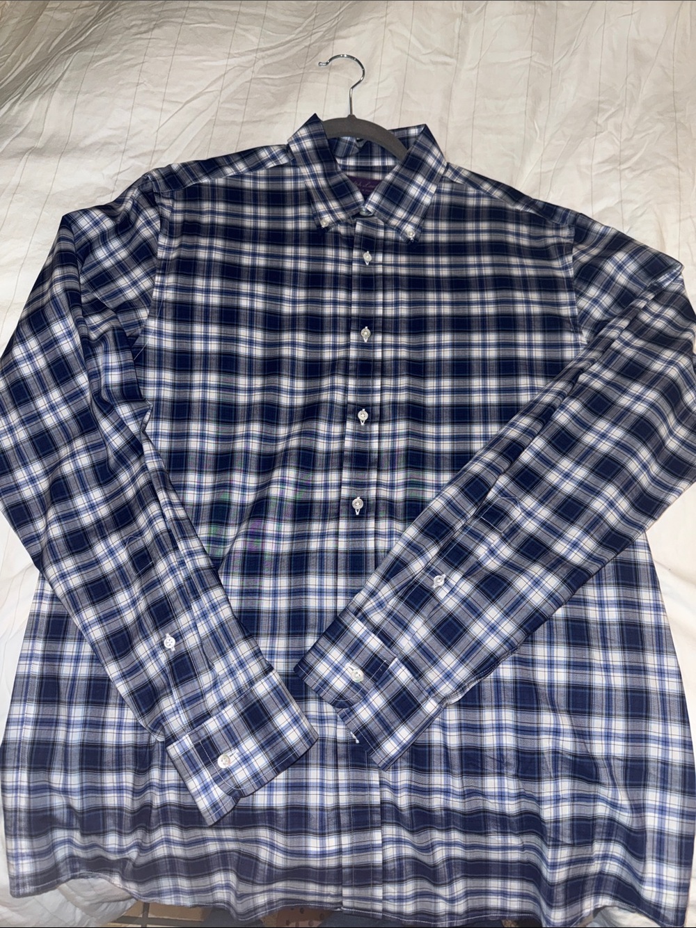 Men’s Ralph Lauren Purple Label button-down shirt made in Italy 16.5